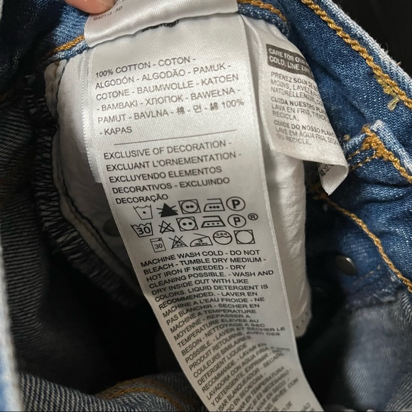 NWT Levi’s Blue Wedgie Fit Ankle Premium Jeans 24x28 100% Cotton Athens Shut It - Picture 13 of 16